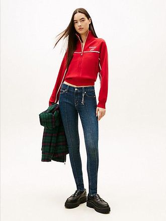 Tommy Hilfiger Vaqueros Tommy Girl de corte ce&ntilde;ido con costuras