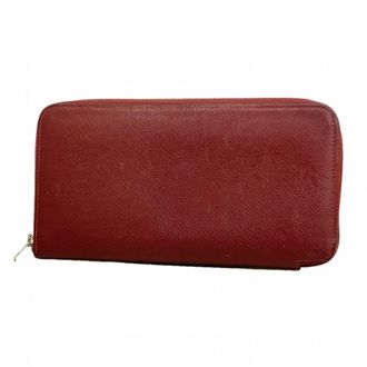 Herm&egrave;s Rouge H Epsom Leather Long Wallet (Bi-Fold) (Pre-Owned)