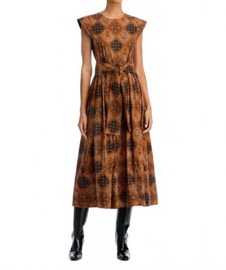 The Great. Tulsa Dress In Geo Bandana Print