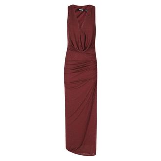 Rotate ROTATE Birger Christensen - Vestido largo con cuello halter - Dresses - Mujer - Rojo - 2XS
