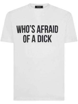 Dsquared2 T-shirt met tekst - Wit