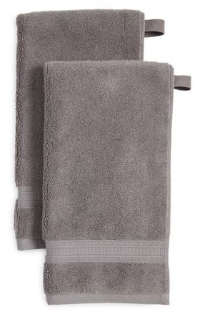 Nordstrom Rack Zero Twist 2-Pack Cotton Hand Towels in Grey Pearl at Nordstrom Rack, Size 2 Piece Set (Hand Towels)