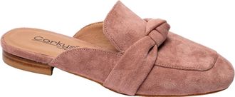 Corkys Footwear Womens Clingy Mule Sandal In Blush Faux Suede