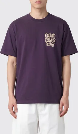 Carhartt Work in Progress T-shirt in cotone con logo a contrasto e scollo a girocollo