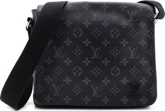 Louis Vuitton Black Monogram Eclipse Canvas District Pm (Authentic Pre-Loved)
