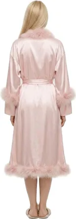 Dolce & Gabbana Womens Pink Silk Robe Clothing