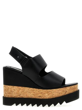 Stella McCartney Black Sneak-Elyse sandals