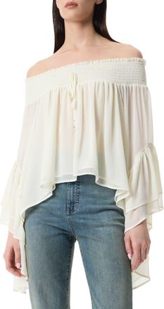 Robert Rodriguez Edith Off The Shoulder Blouse in Ivory at Nordstrom Rack, Size X-Large