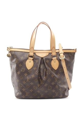 Louis Vuitton 2008 Palermo PM Monogram tote bag - women - Canvas/Calf Leather - One Size - Brown