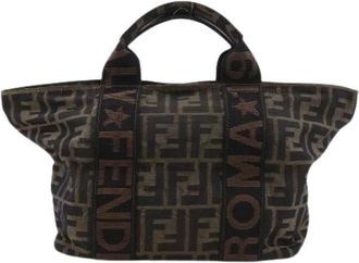 Fendi Pre-owned Nylon Tote Bag - Dames - Vintage Shopper - Bruin - ONE Size - Nylon - Vintage