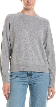 Fort&eacute; Cashmere Rib Trim Cashmere Sweatshirt