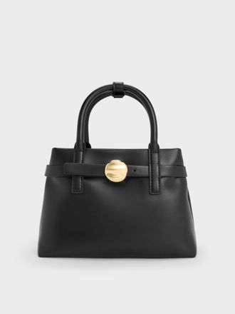 Charles & Keith Mini Behn Belted Tote Bag