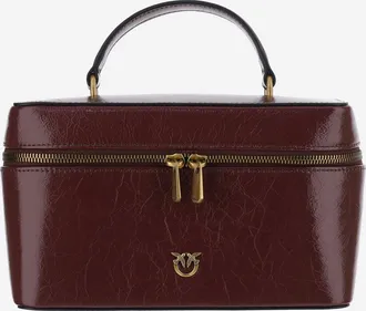 Pinko Pinko leren toilettas met logo