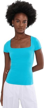 Free People Sunfade Clean Lines Baby Womens Clothing Tropical Blue : L-XL (US Womens 14-16), Nylon/Spandex