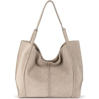 The Sak Los Feliz Large Tote Leather Bag in Sand Suede at Nordstrom
