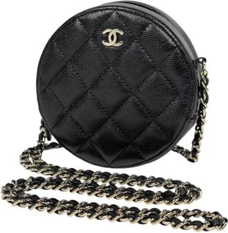 Chanel Pre-owned Matelasse Schoudertas - Dames - Vintage Schoudertas - Zwart - ONE Size - Leer - Vintage