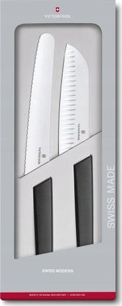 Victorinox by Swiss Army Swiss Modern Juego De Cuchillos De Cocina Negro