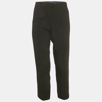 Max Mara Smax Mara Black Crepe Blend Formal Trousers