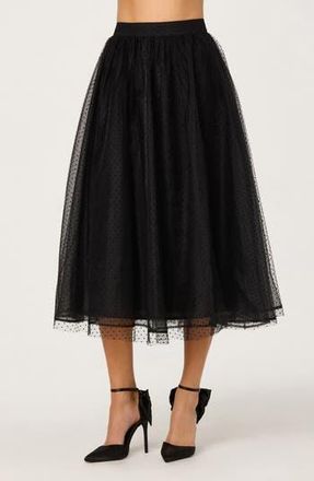 ASTR the Label Lela Tulle Skirt in Black at Nordstrom Rack, Size Medium