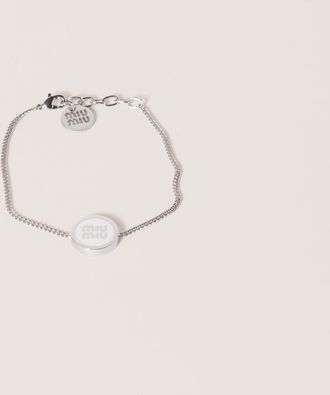 Miu Miu Enameled metal bracelet