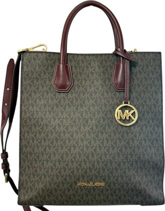 Michael Kors Bordeaux Brown Shoulder Bag Tote Bag (Pre-Owned)