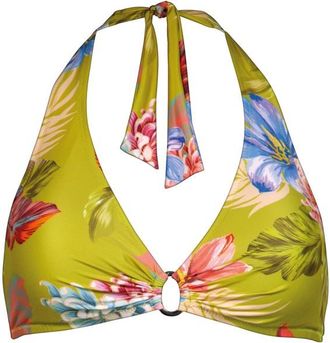 Lidea Botanic Burst Bikini Top Neck Halter Bikini-Top für Damen | bunt