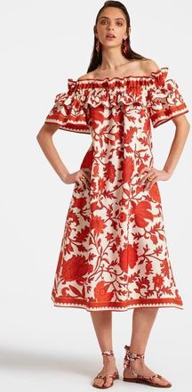 La DoubleJ Breakfast Dress in Dragonflower Red at Nordstrom, Size Large