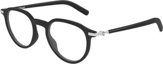 Montblanc Montblanc, Accessoires, unisex, Zwart, ONE Size, MB0495o Rond Optisch Montuur