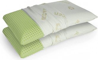 Talamo Italia Talamo Italia - Guanciale Maggiorana, Cuscino per letto, Poggiatesta imbottito, Cuscinetto per camera da letto, Made in Italy, 73x43 h14 cm, Bianco