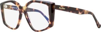 Max Mara Womens Butterfly Blue Block Eyeglasses MM5162-B 055 Colored Havana 53mm