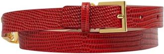 Elisabetta Franchi Leren Riem - Dames - Riemen - Rood - L - Leer - Accessoires