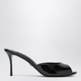 Dolce & Gabbana Black Keira patent mules