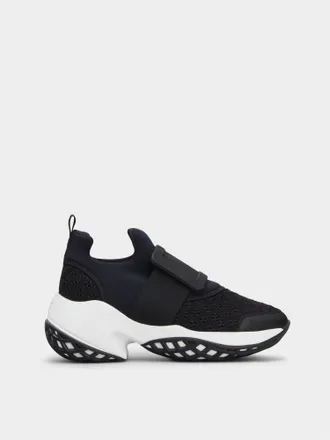 Roger Vivier Viv Run Sneakers in fabric