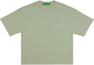 Garment Workshop T-Shirts, male, Green, Size: L Double Embro Boxy Tee