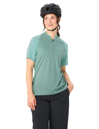 Vaude Funktionsshirt VAUDE Womens Tamaro HZ Shirt IV, Damen, Gr. 36, dusty fern, Obermaterial: 100% Polyester, normal, Rundhals, Shirts Funktionsshirt, f&uuml;r 
