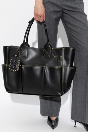 Ganni Shopper Bag, Womens, Black