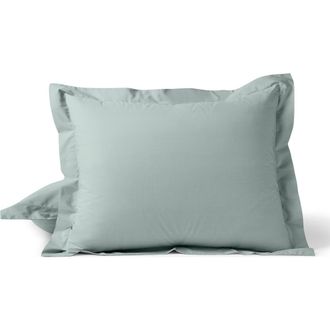 Coyuchi Refined Organic Cotton Percale Euro Sham in Dew at Nordstrom