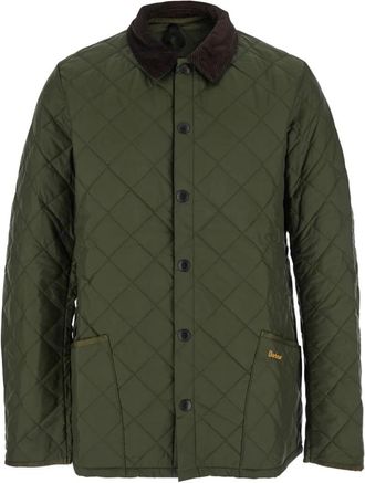 Barbour Jassen, Heren, Groen, XL, Groene Gewatteerde Buitenkleding Jas
