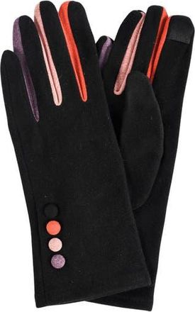 MARCUS ADLER Color Pop Jersey Touchscreen Gloves in Black at Nordstrom Rack