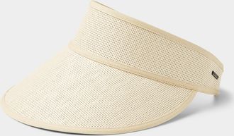 Brixton Womens Newport cotton and straw visor