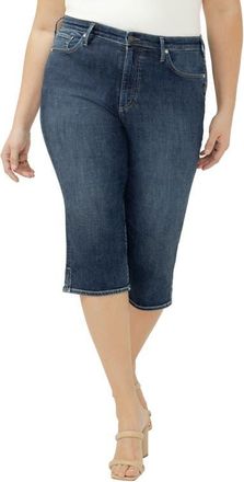 Silver Jeans Co Isbister Modern Capri Jeans in Maisie at Nordstrom, Size 14W