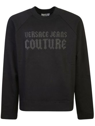 Versace Jeans Couture Gothic logo sweatshirt - men - Cotton - M - Black