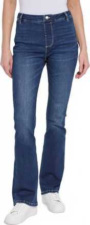 Lyss&eacute; Estelle Everyday Flare Jeans In Dark Midwash