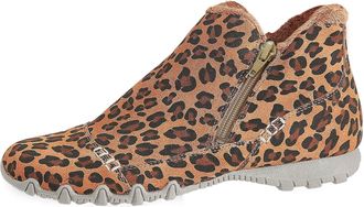 Generic Cowboy Boots Womens Western Boots Platform Boots Fashion Leopard Print Party Shoes Round Toe Slip On Boots with Side Zip Soft Thick Sole Comfortable S