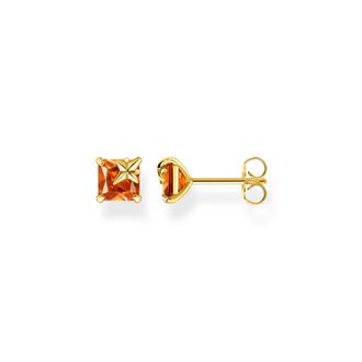 Thomas Sabo Thomas Sabo Ohrstecker mit orangenem Stein und Stern vergoldet orange H2116-472-8