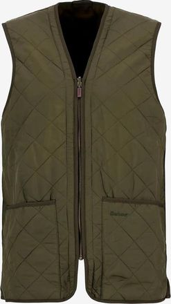 Barbour Gesteppte Weste aus Segeltuch mit V-Ausschnitt Polarquilt