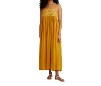 Chan Luu Sahara Maxi Dress In Ochre