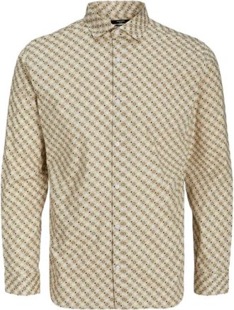 Jack & Jones Slimfit overhemd met lange mouwen - Heren - Casual Overhemden - Veelkleurig - S - Katoen - Overhemden