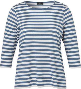 Via Appia Due Dames, Tops, Blauw, Maat: 5XL