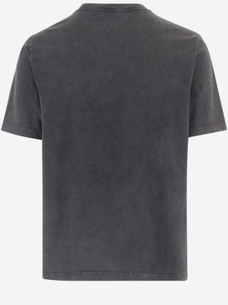 Maison Kitsun&eacute; Embroidered Fox Logo T-Shirt - Gray